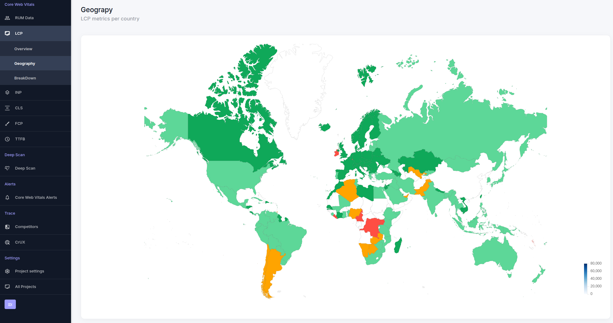 Visualizing Global Performance with Geo Maps