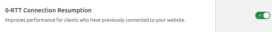 cloudflare settings 0rtt